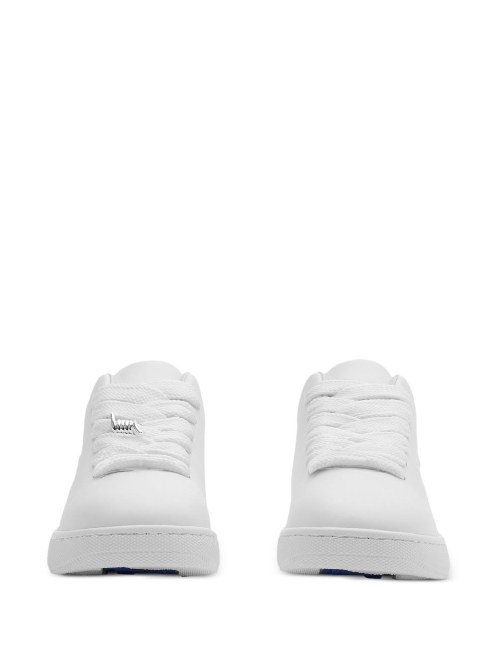 debossed-logo leather sneakers - 2