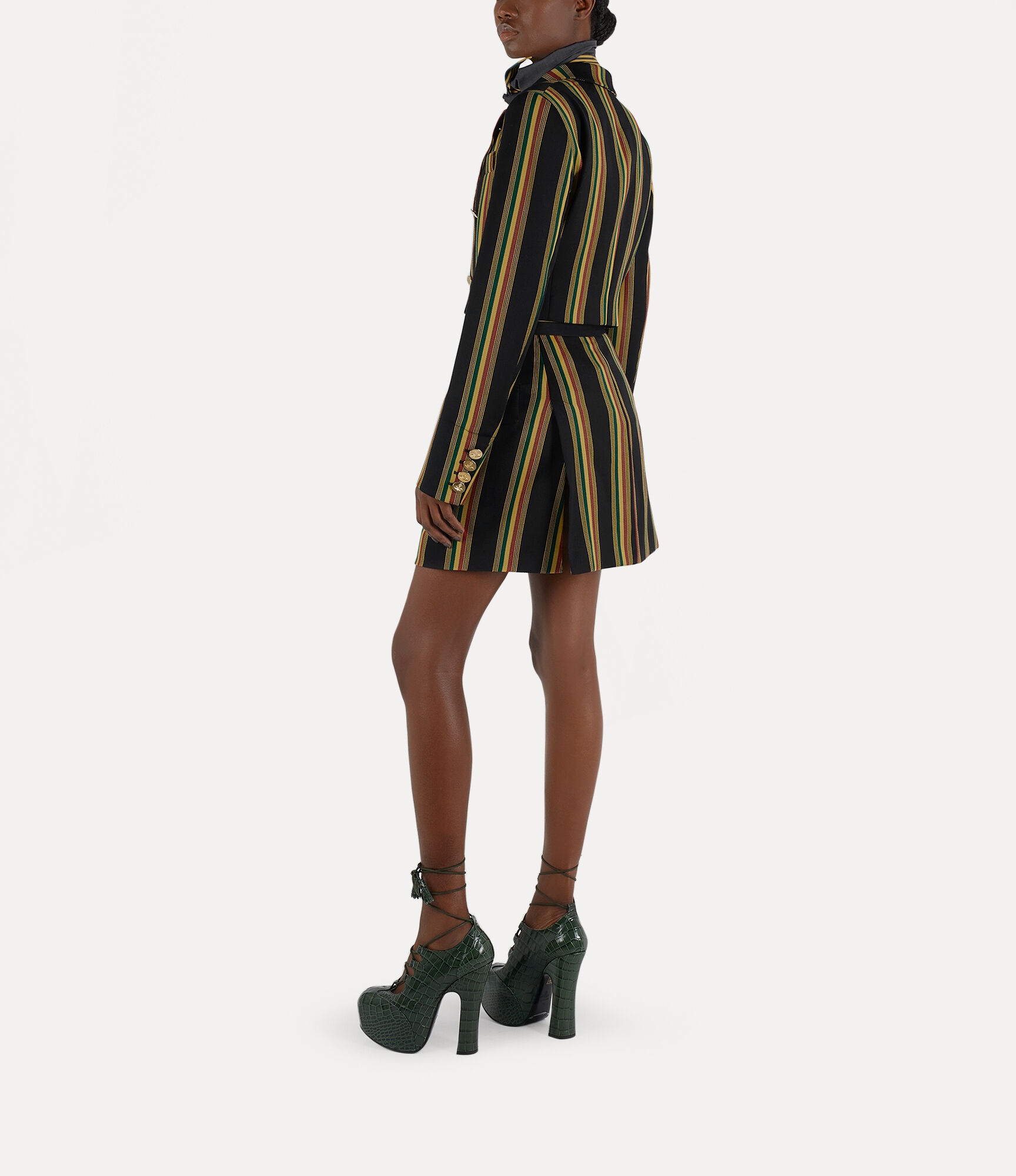 CUT OFF DOUBLE BREASTED JACKET - 3