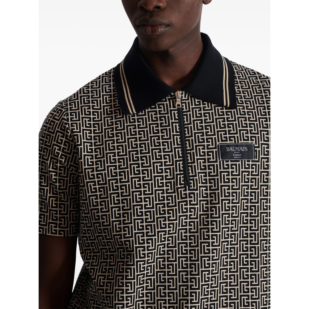 Balmain Black Polo Shirts Men - 2