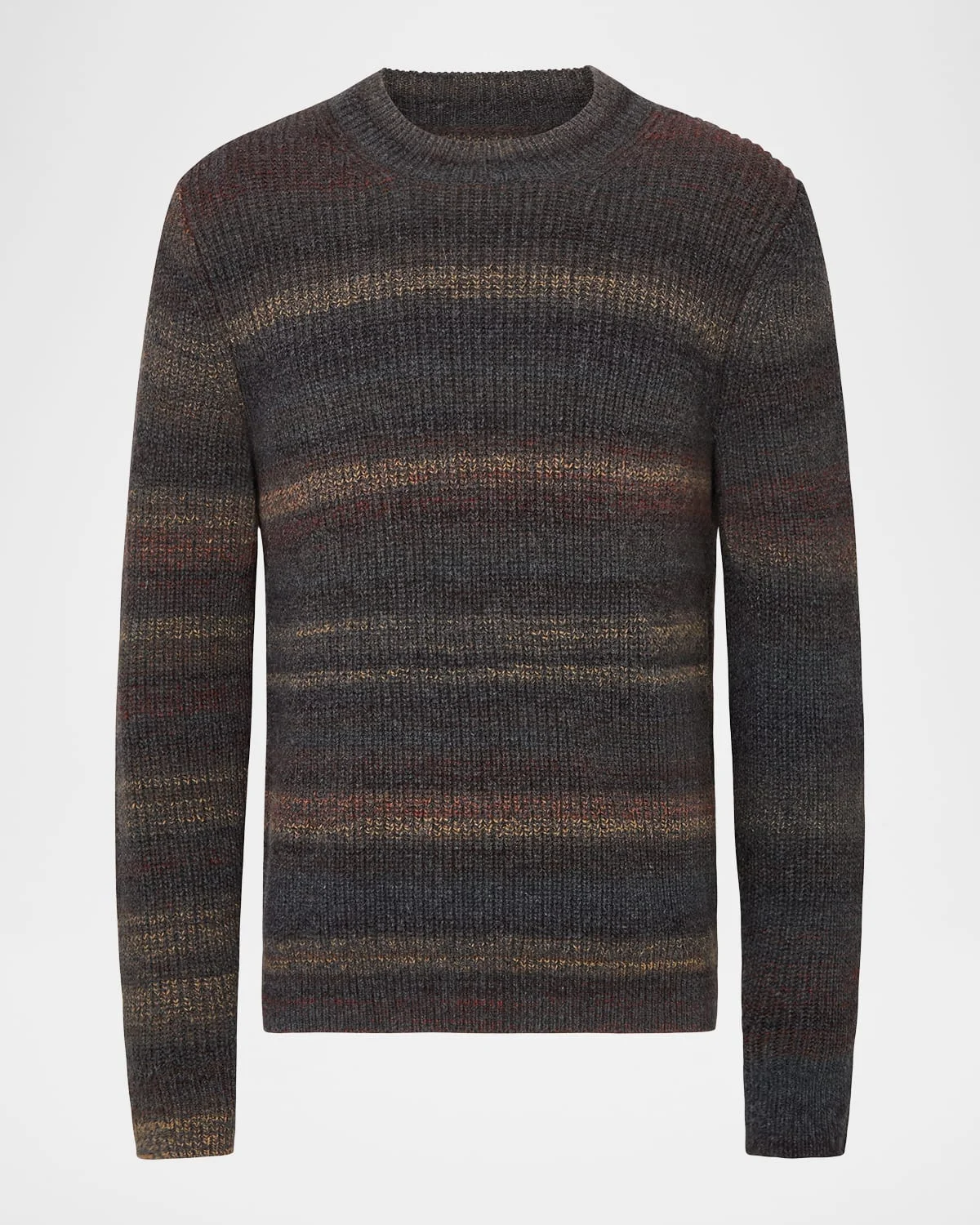 Men's Space-Dye Shaker Wool-Blend Crewneck Sweater - 1