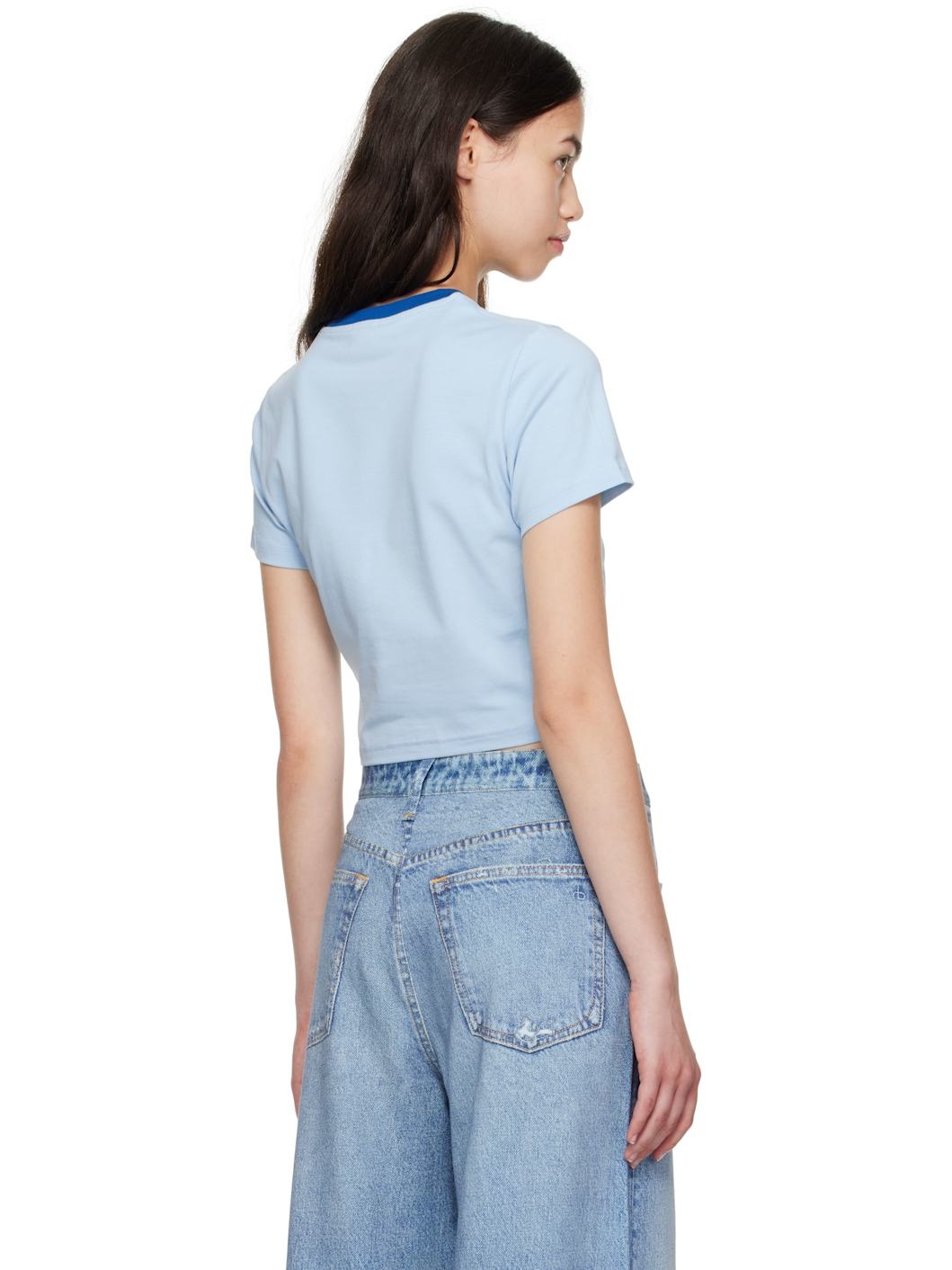 Blue Montage Cropped T-shirt - 3