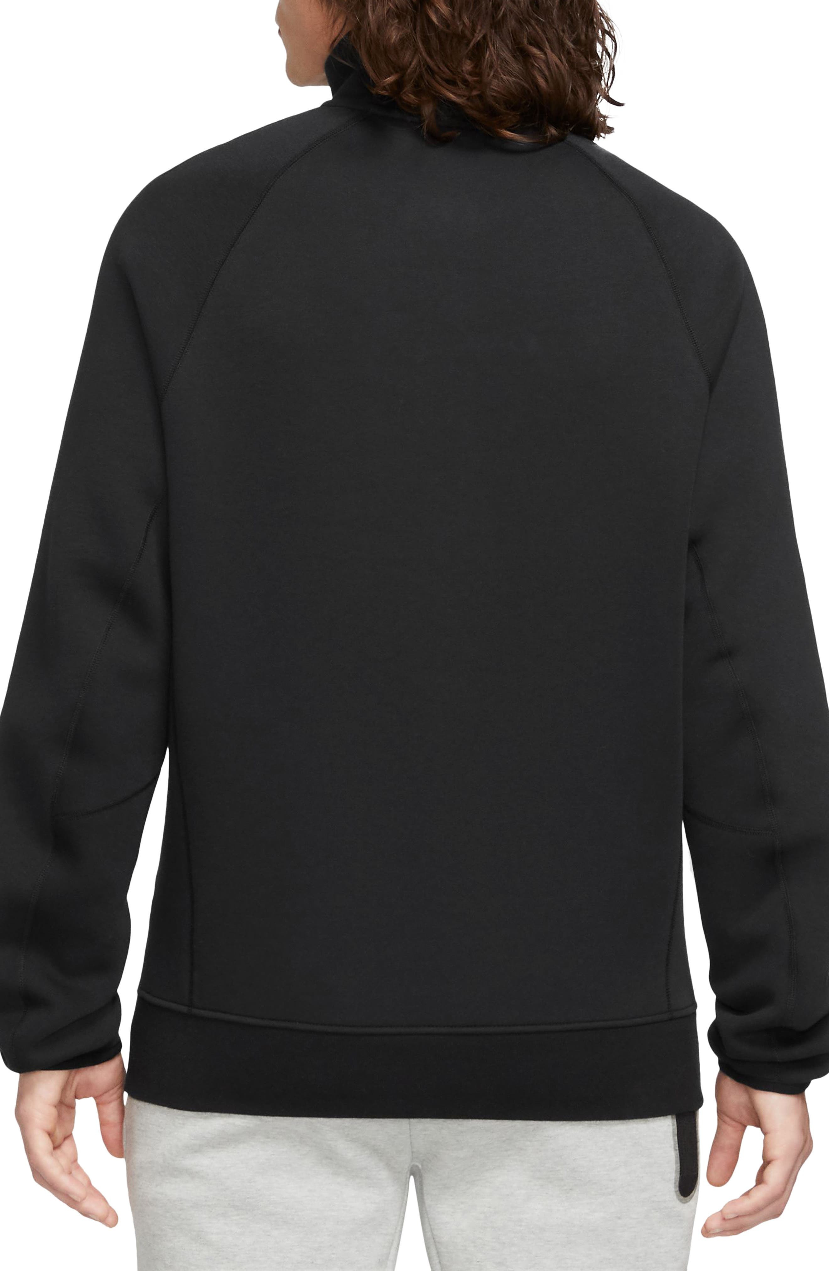Nike Tech Fleece Half Zip Pullover in Black/Black at Nordstrom - 2