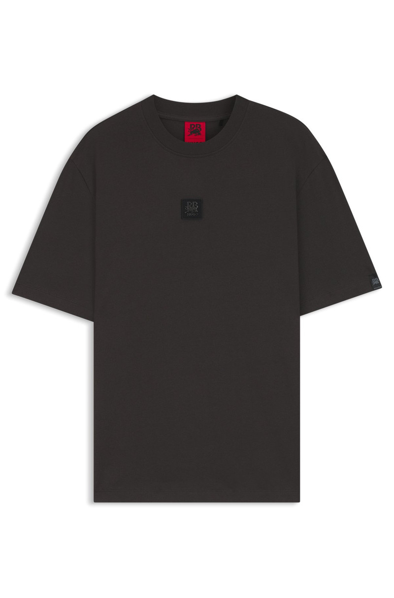 HUGO X RB T-SHIRT WITH BULL-GRAPHIC LOGO PATCH 1