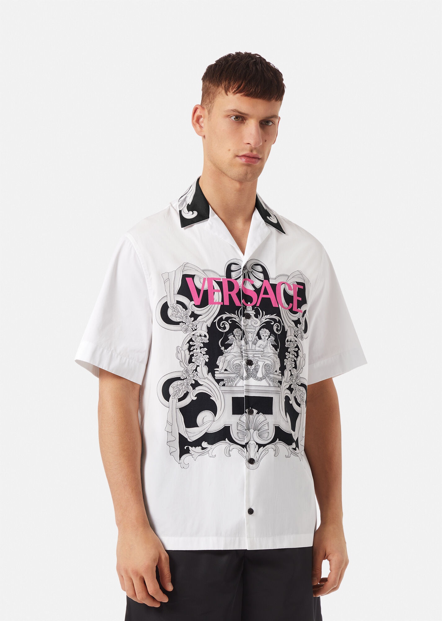 Silver Baroque Logo Shirt - 3