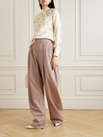 Loro Piana Klara floral-print linen and cotton-blend twill blouse outlook