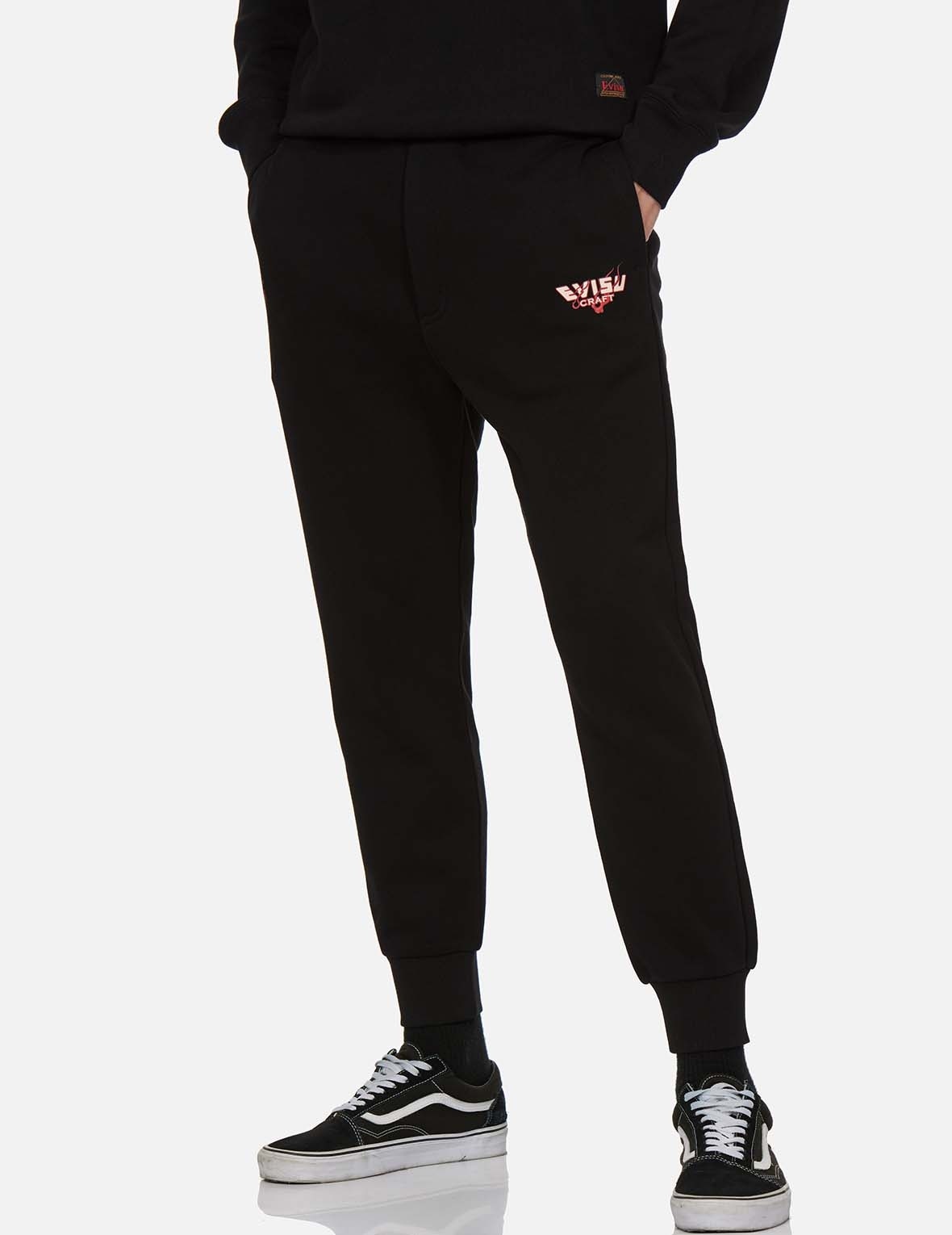 KANJI AND KAMON FOIL-PRINT DAICOCK SWEATPANTS - 4