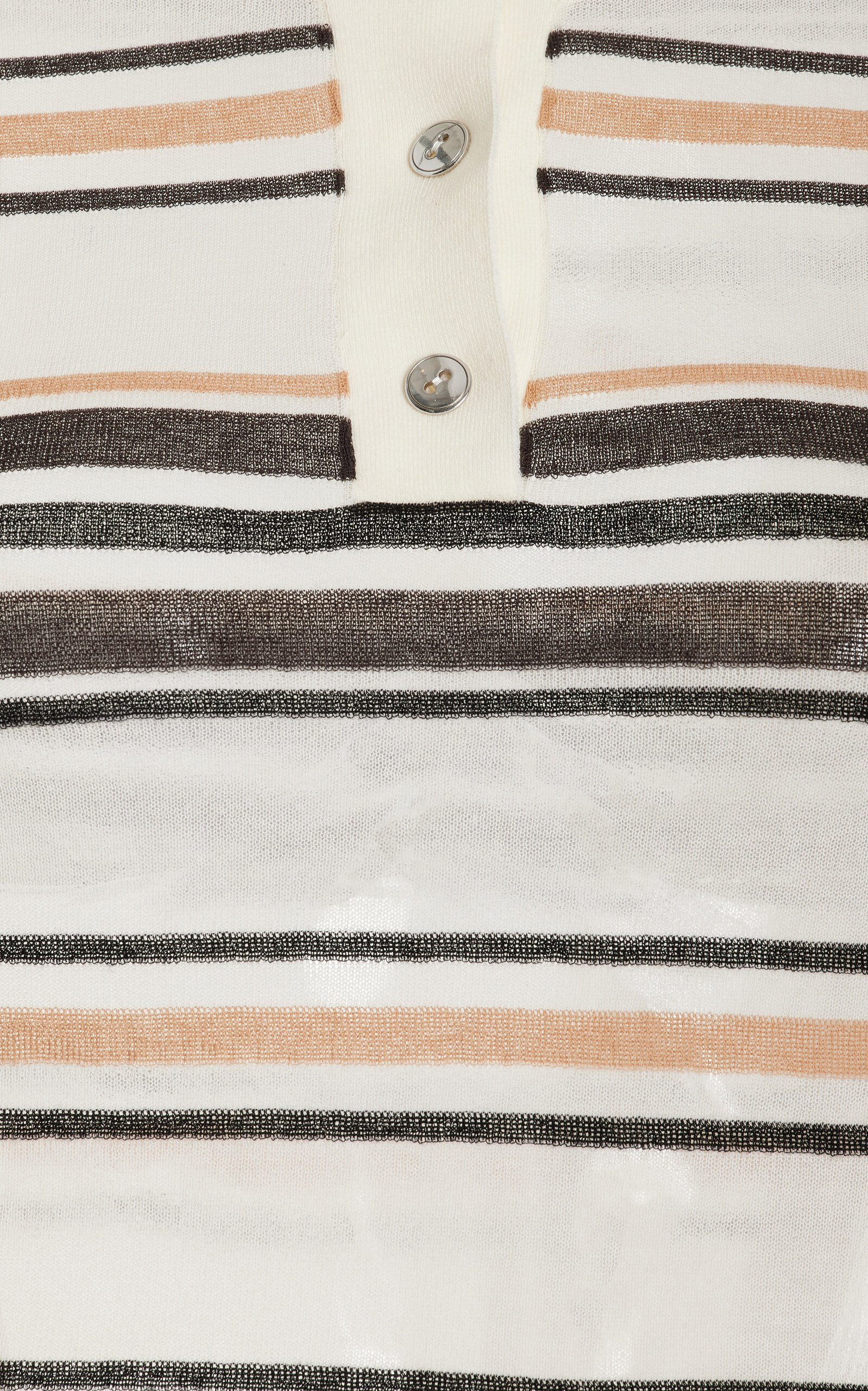 Striped Cotton Sweater ivory - 5