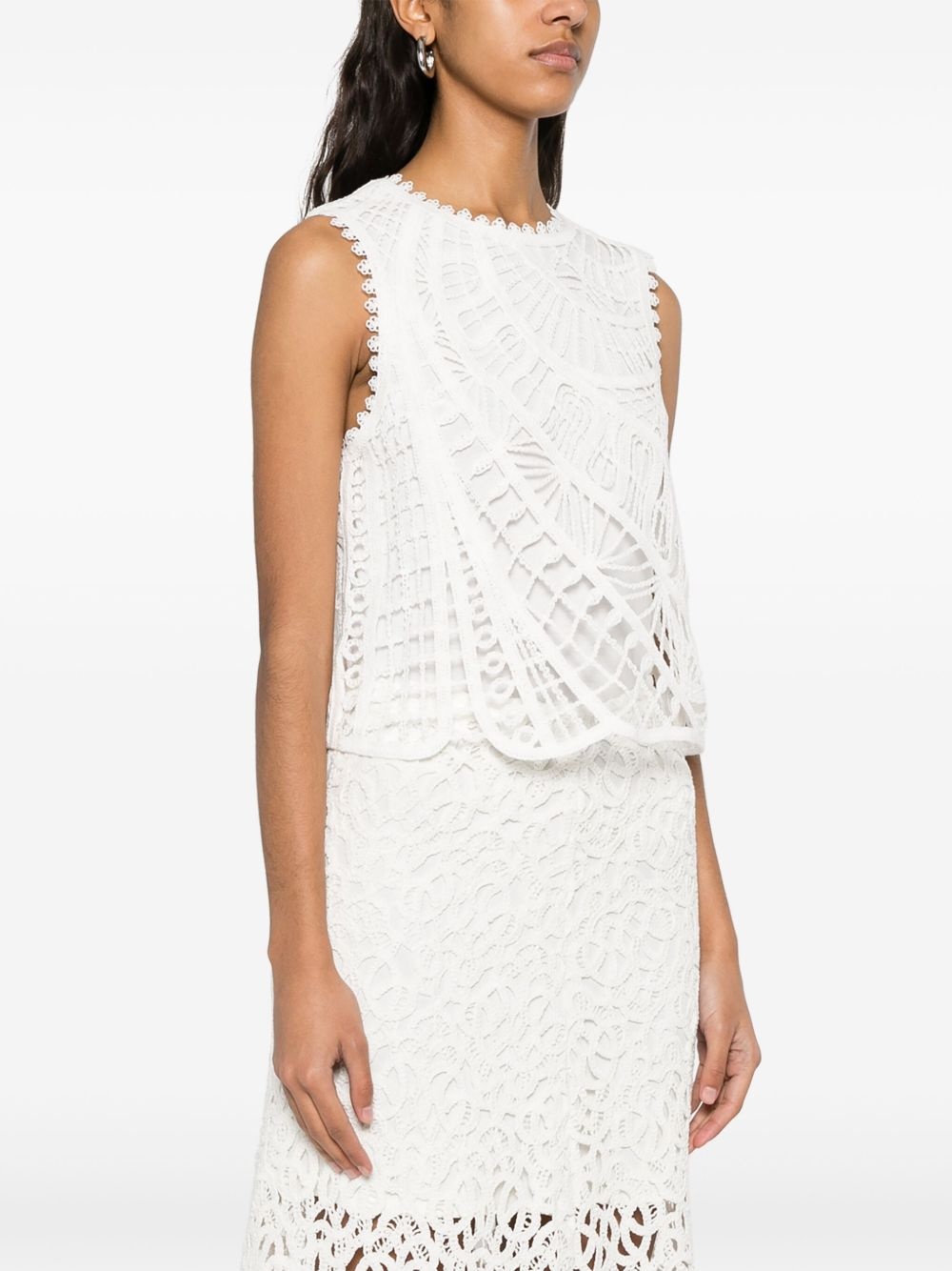 embroidered tank top - 3