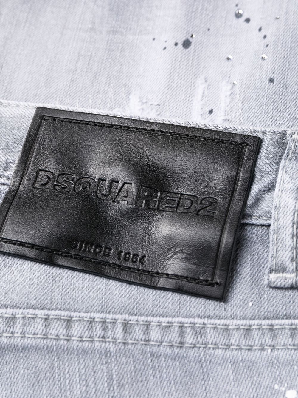 distressed low-rise cropped jeans - 5