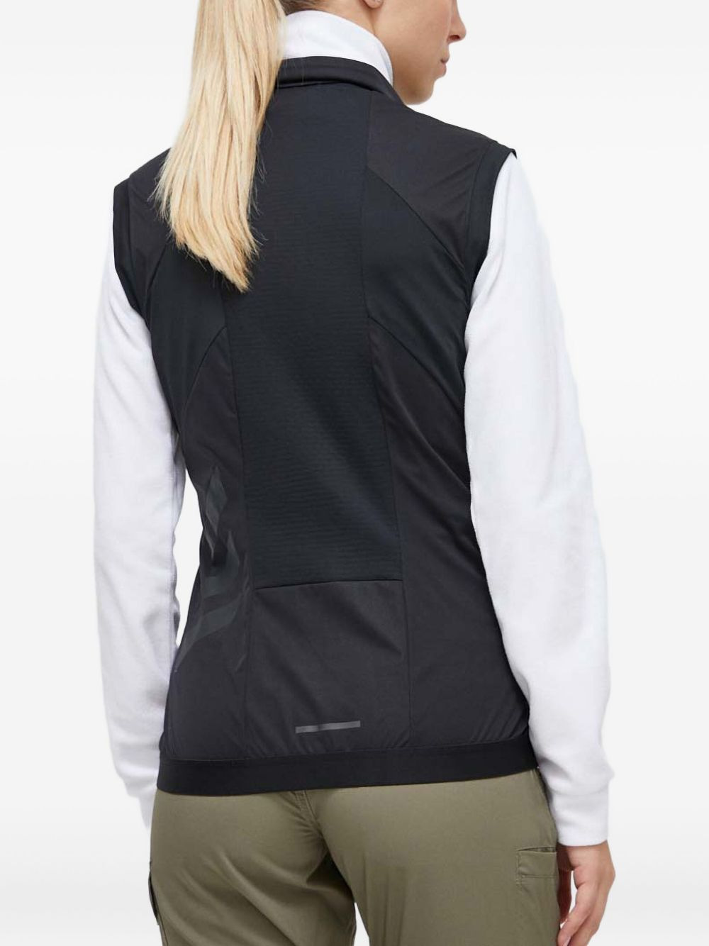 zip-fastening hooded vest - 3