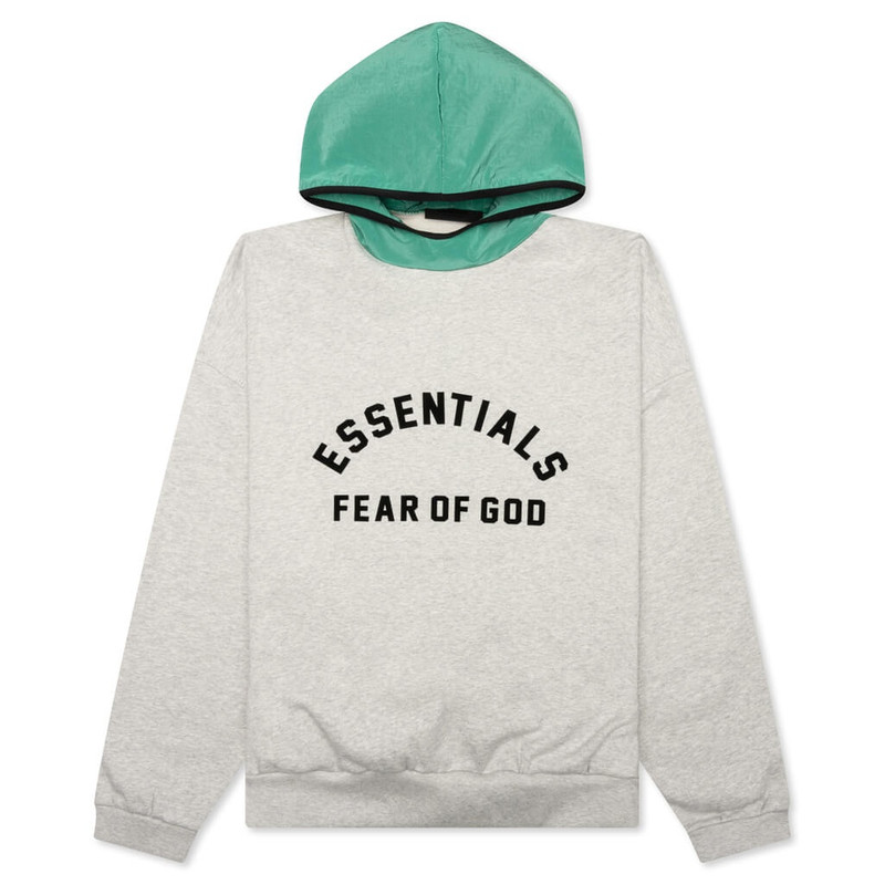 Fleece Hoodie Light Heather Grey - 1