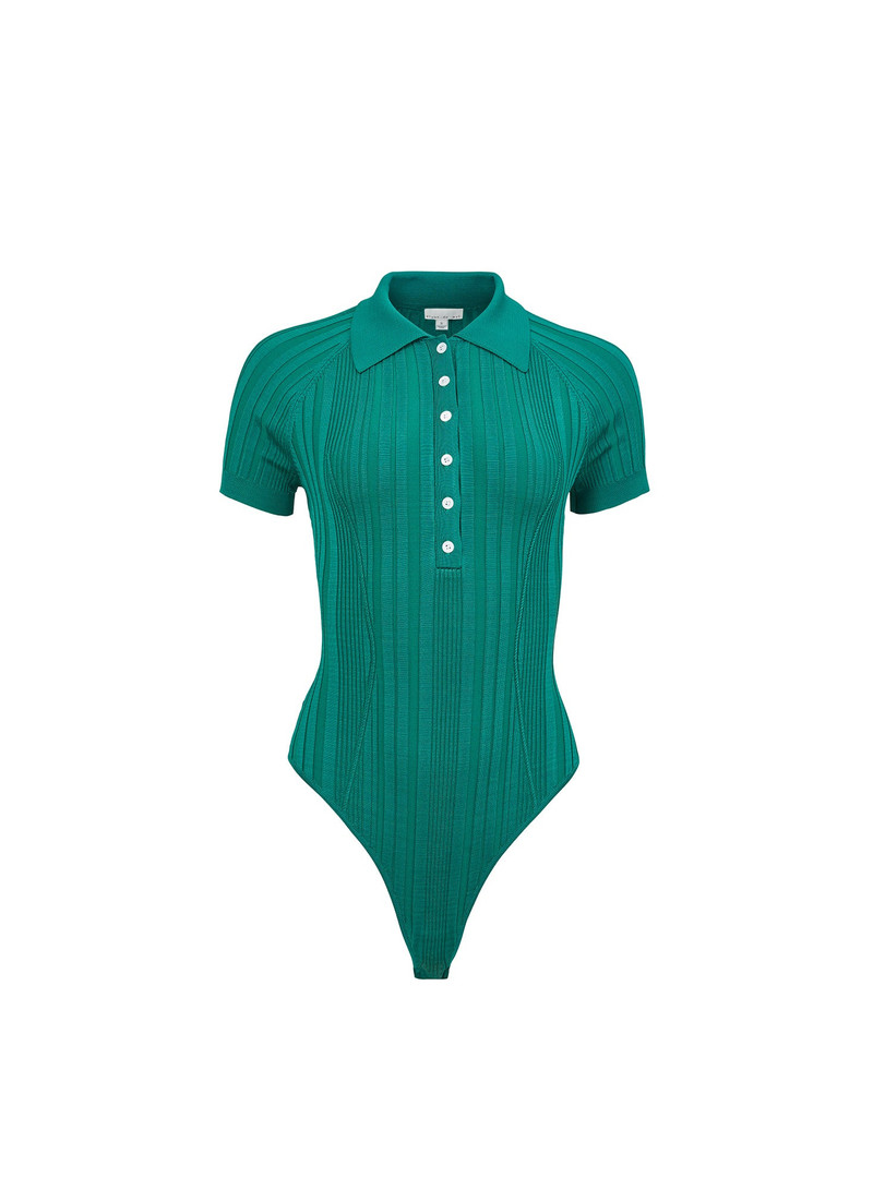 Rib Polo Bodysuit 4