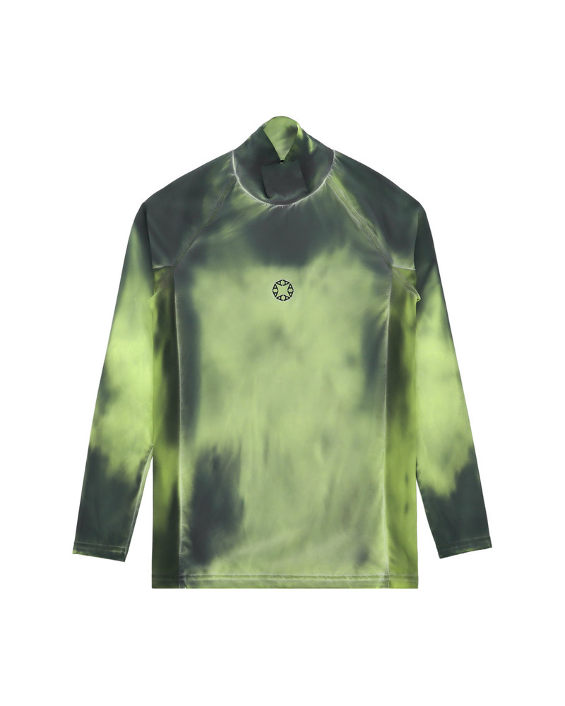 LONG SLEEVE MOCK NECK TREATED T-SHIRT 1