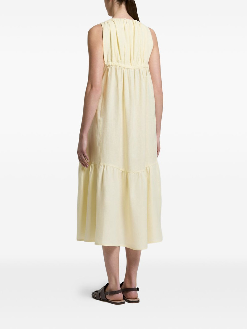 linen sleeveless midi dress 3