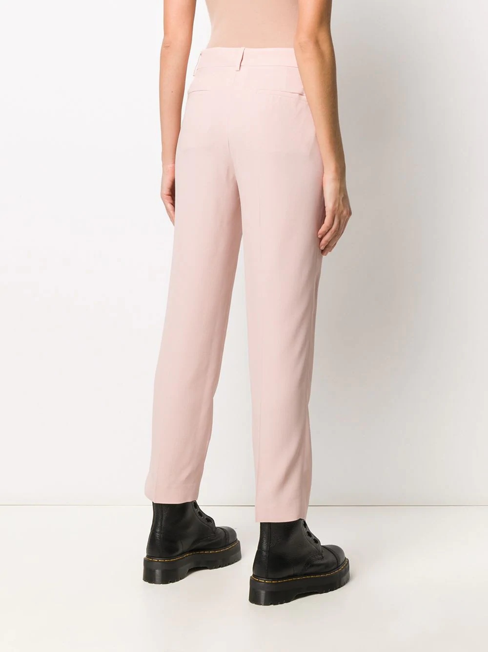 mid-rise straight-leg trousers - 4