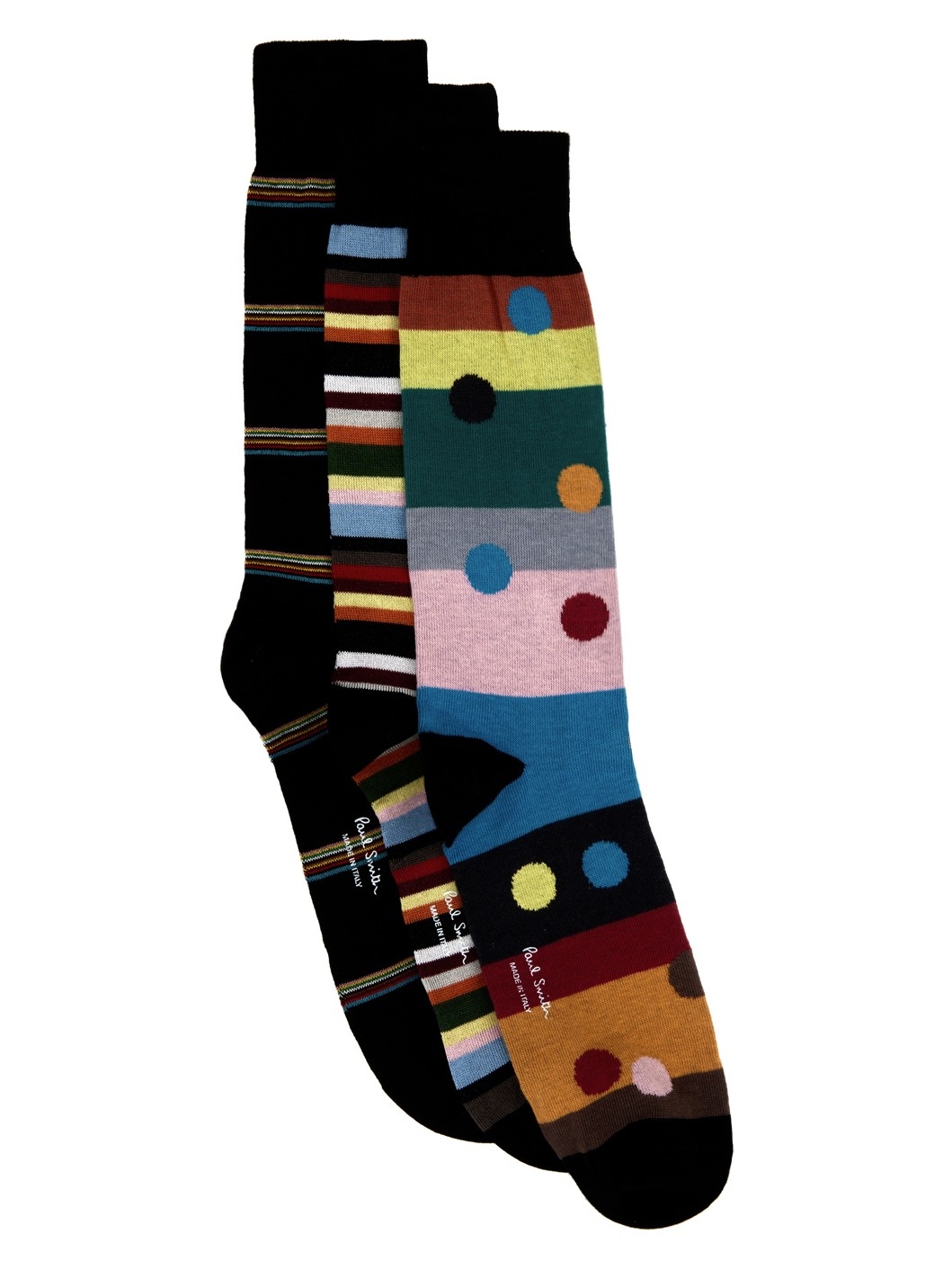 Three-Pack Multicolor Socks - 1