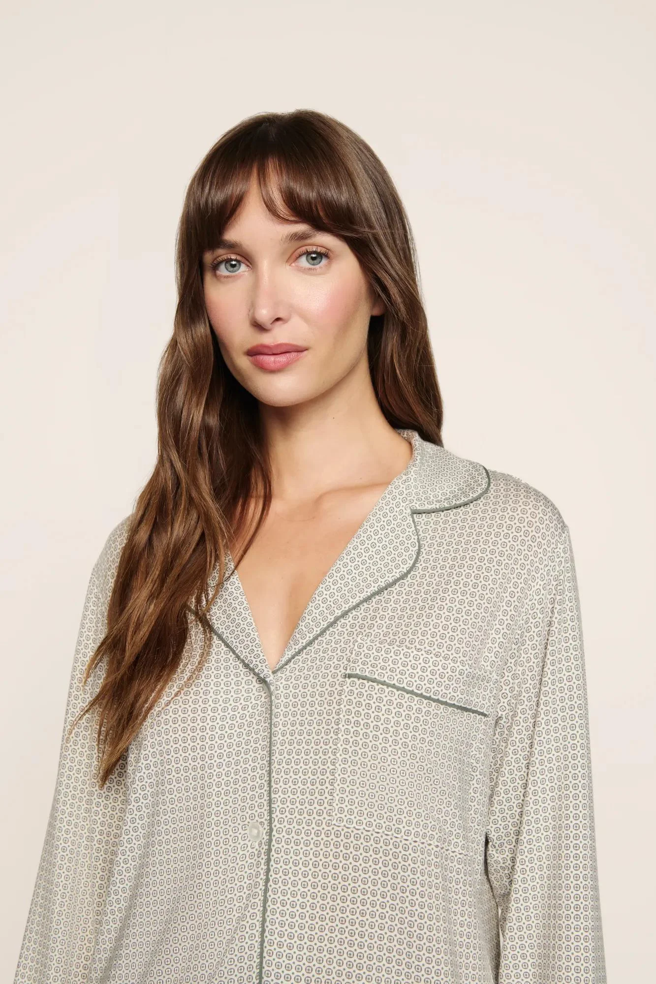 Gisele Printed TENCEL™ Modal Long PJ Set - 1