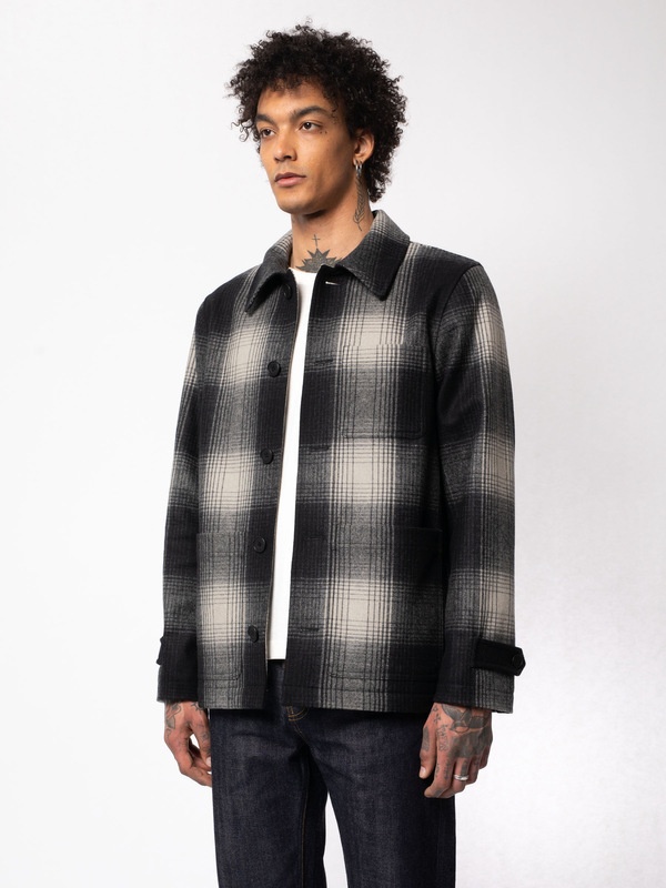Mangan Shadow Check Jacket Black Check - 7