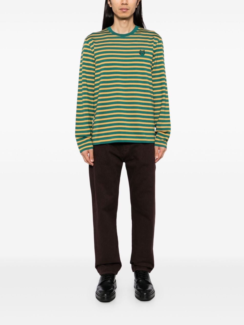fox head long-sleeved t-shirt - 2