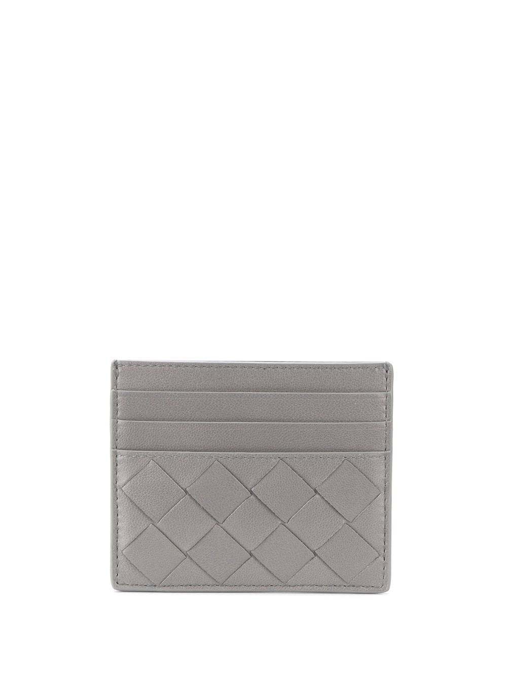 intrecciato weave cardholder - 1