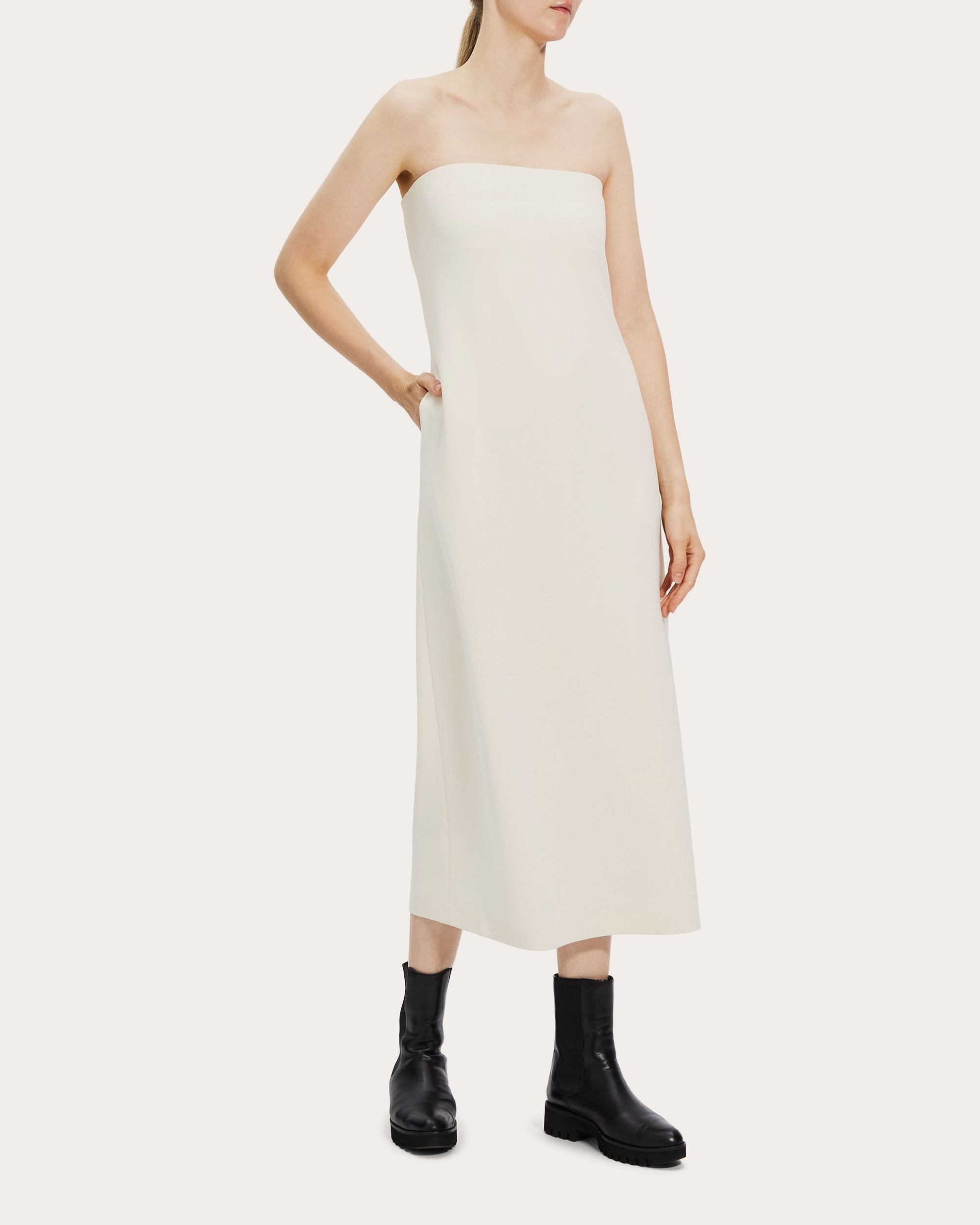 Classic Crepe Midi Dress - 2