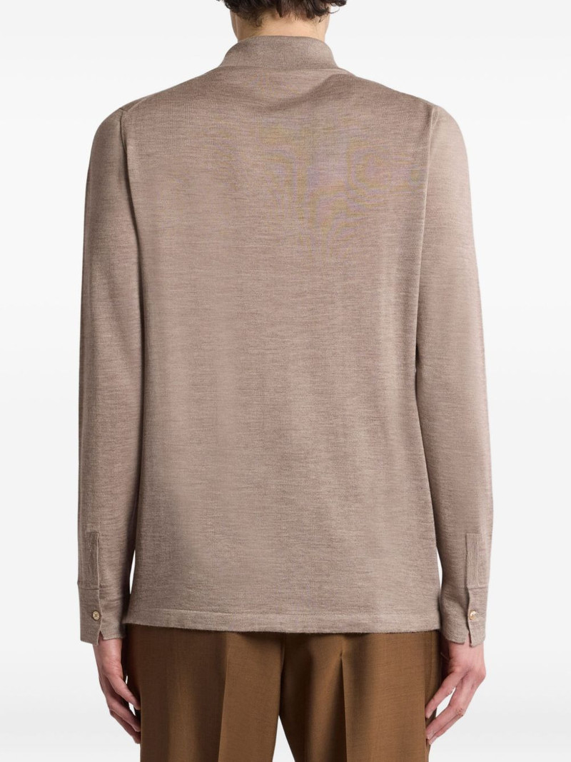 embroidered cashmere silk cardigan 3