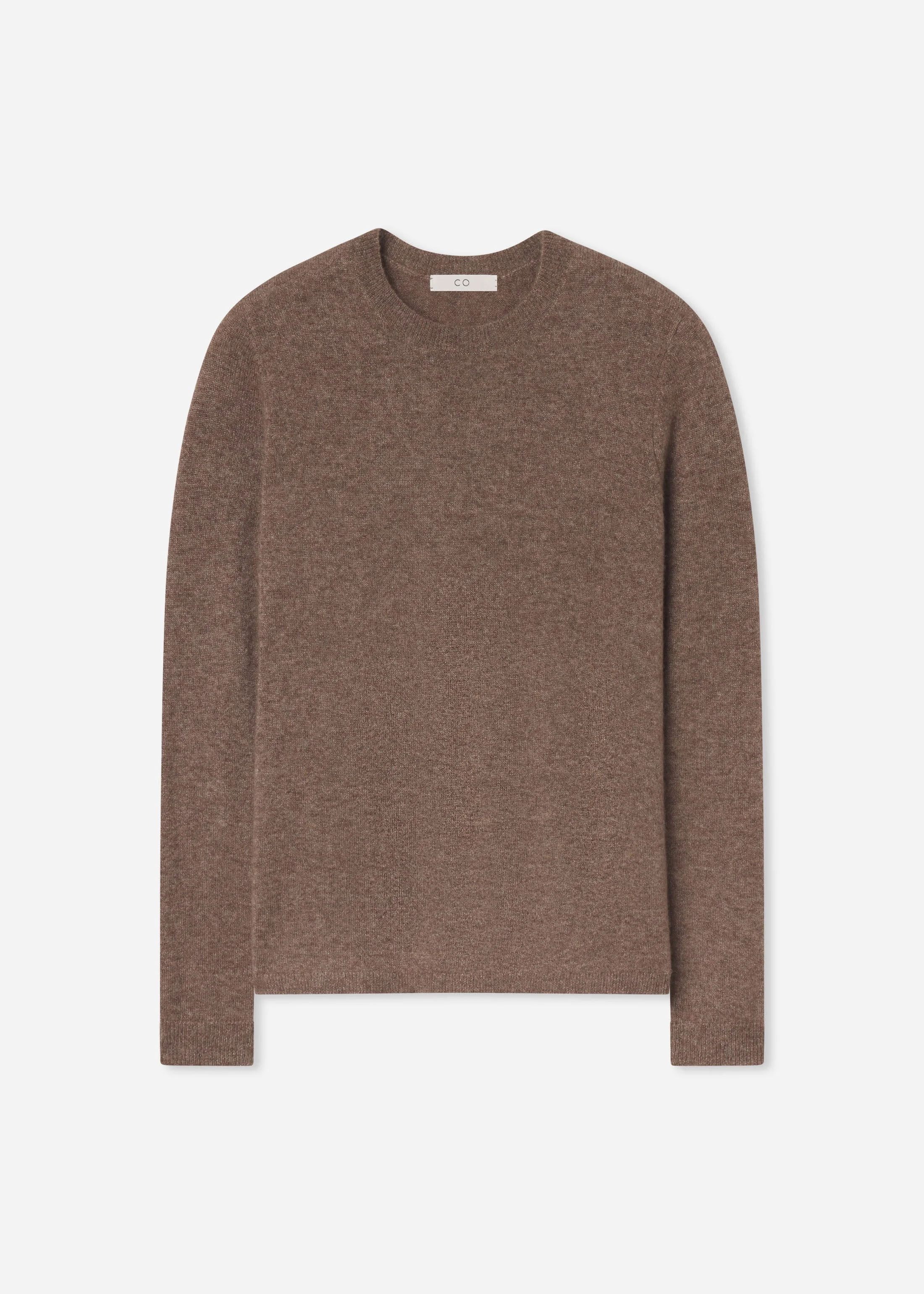 Long Sleeve Crew Sweater in Cashmere Silk - 1