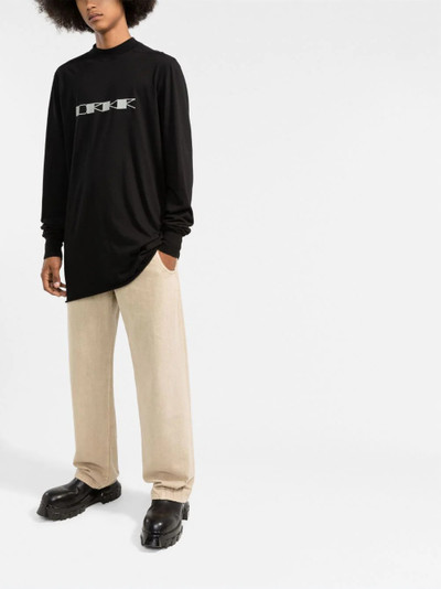 Rick Owens DRKSHDW logo-print oversized sweatshirt outlook