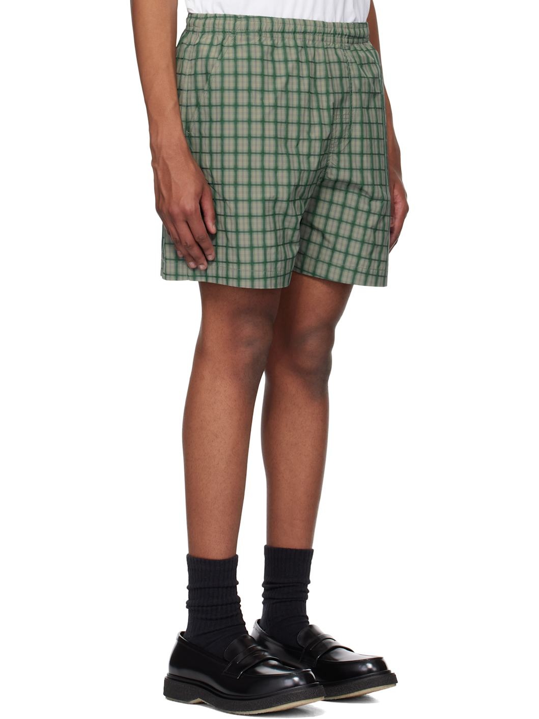 Green Check Shorts - 2