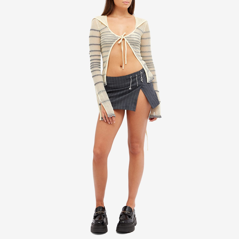 Jean Paul Gaultier Jean Paul Gaultier x KNWLS Mariniere Pointelle Cardigan outlook