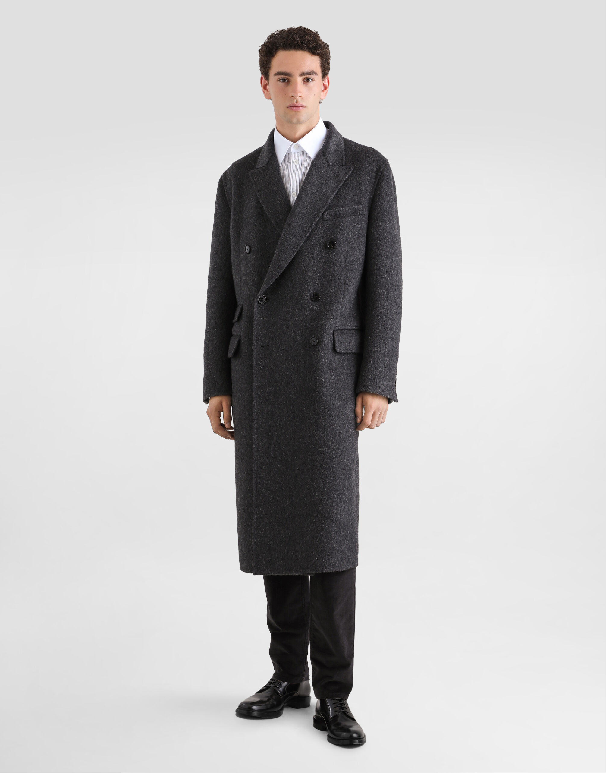 Cotton and cashmere regular trousers - 2