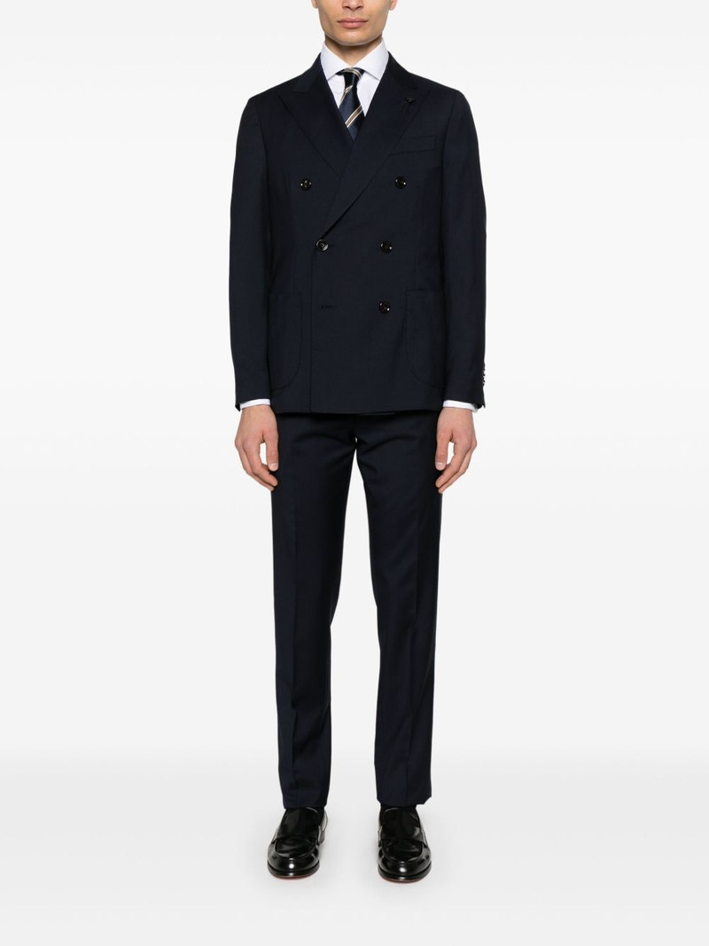LARDINI virgin-wool suit outlook