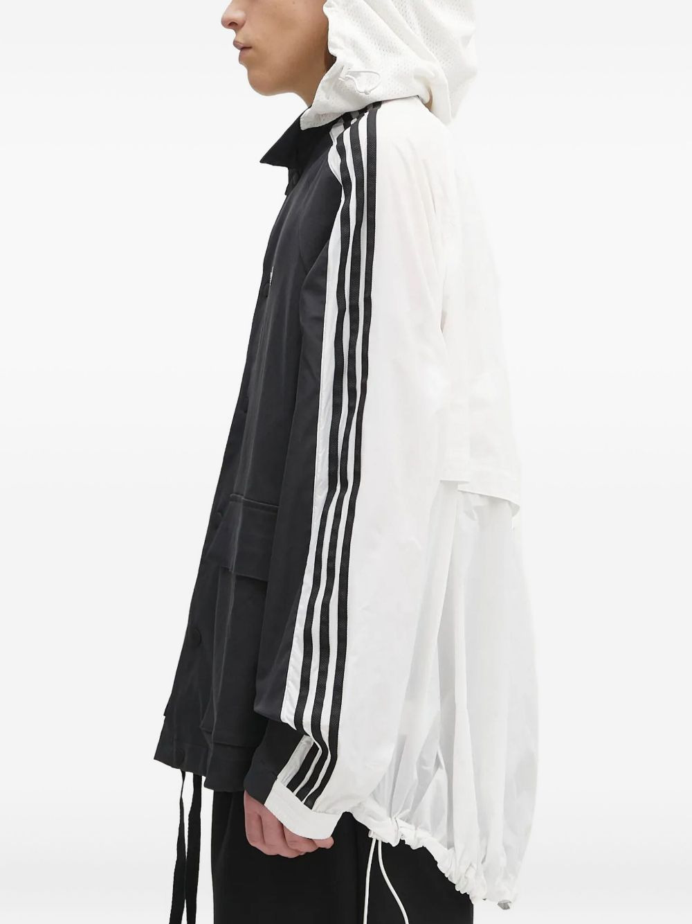 R3CD three-stripe hooded jacket - 2