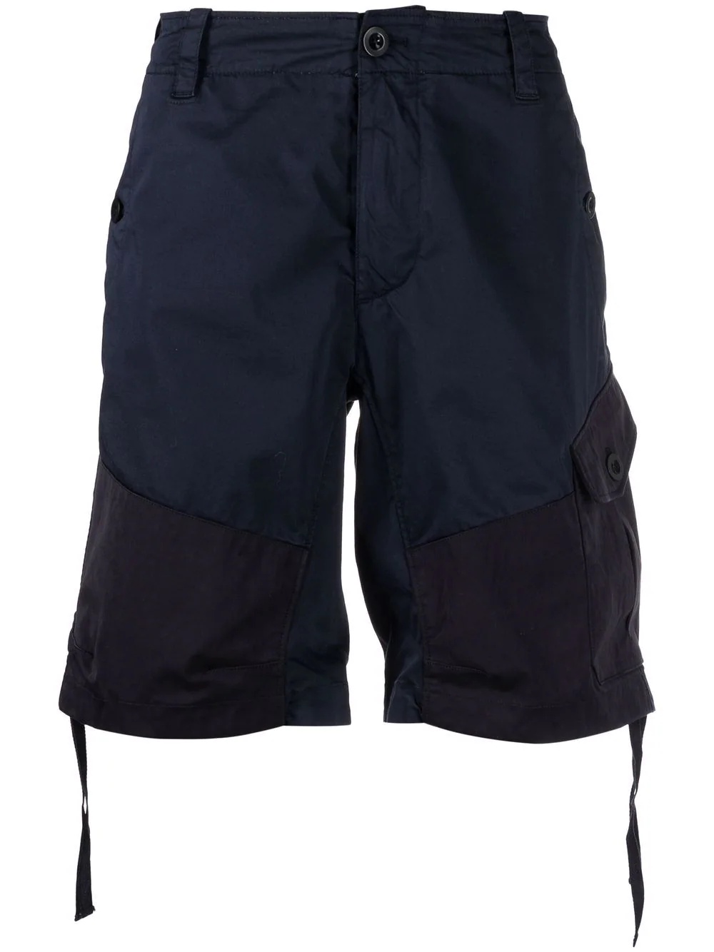 drawstring cargo shorts - 1