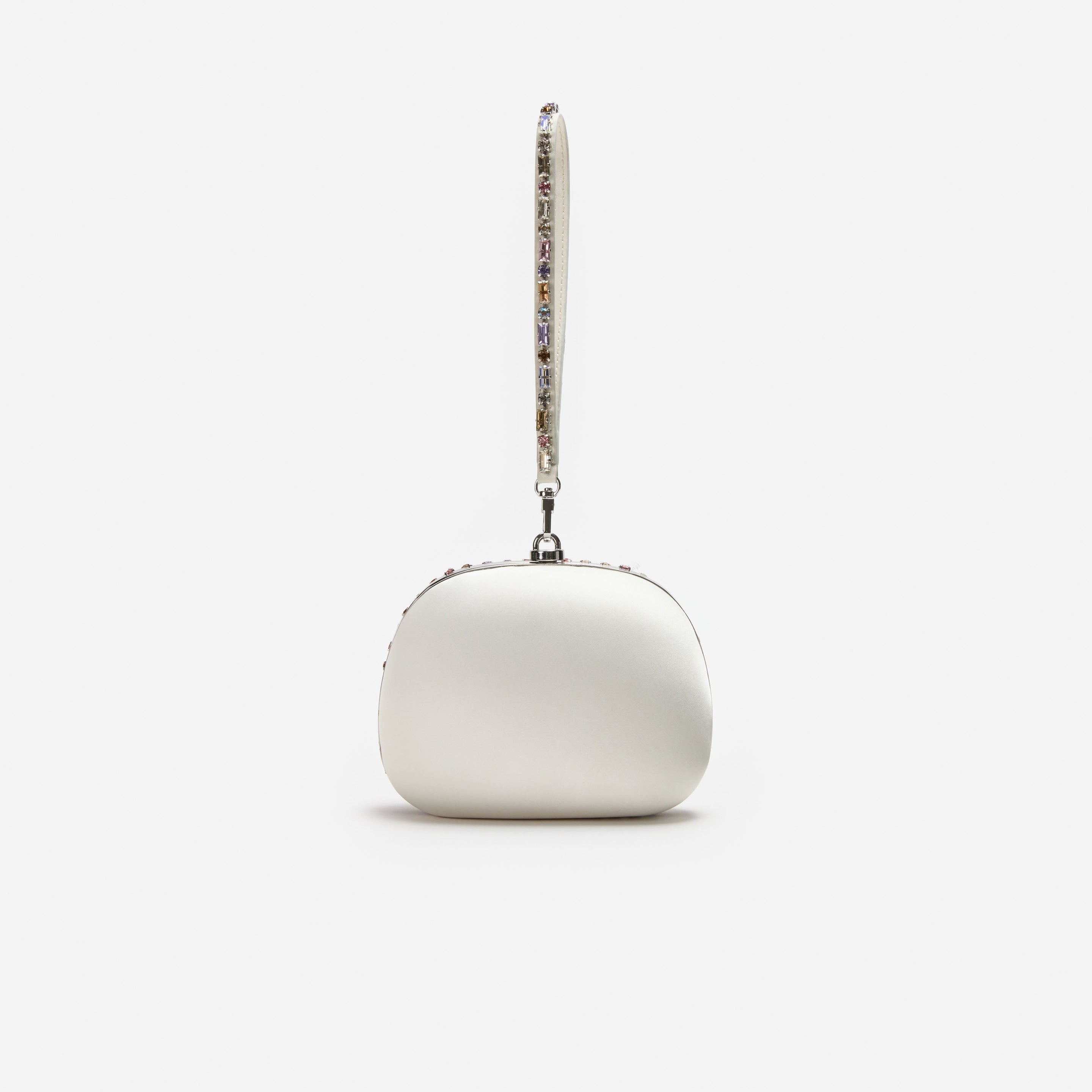 Multi Crystal Top Handle Clutch Bag - 3