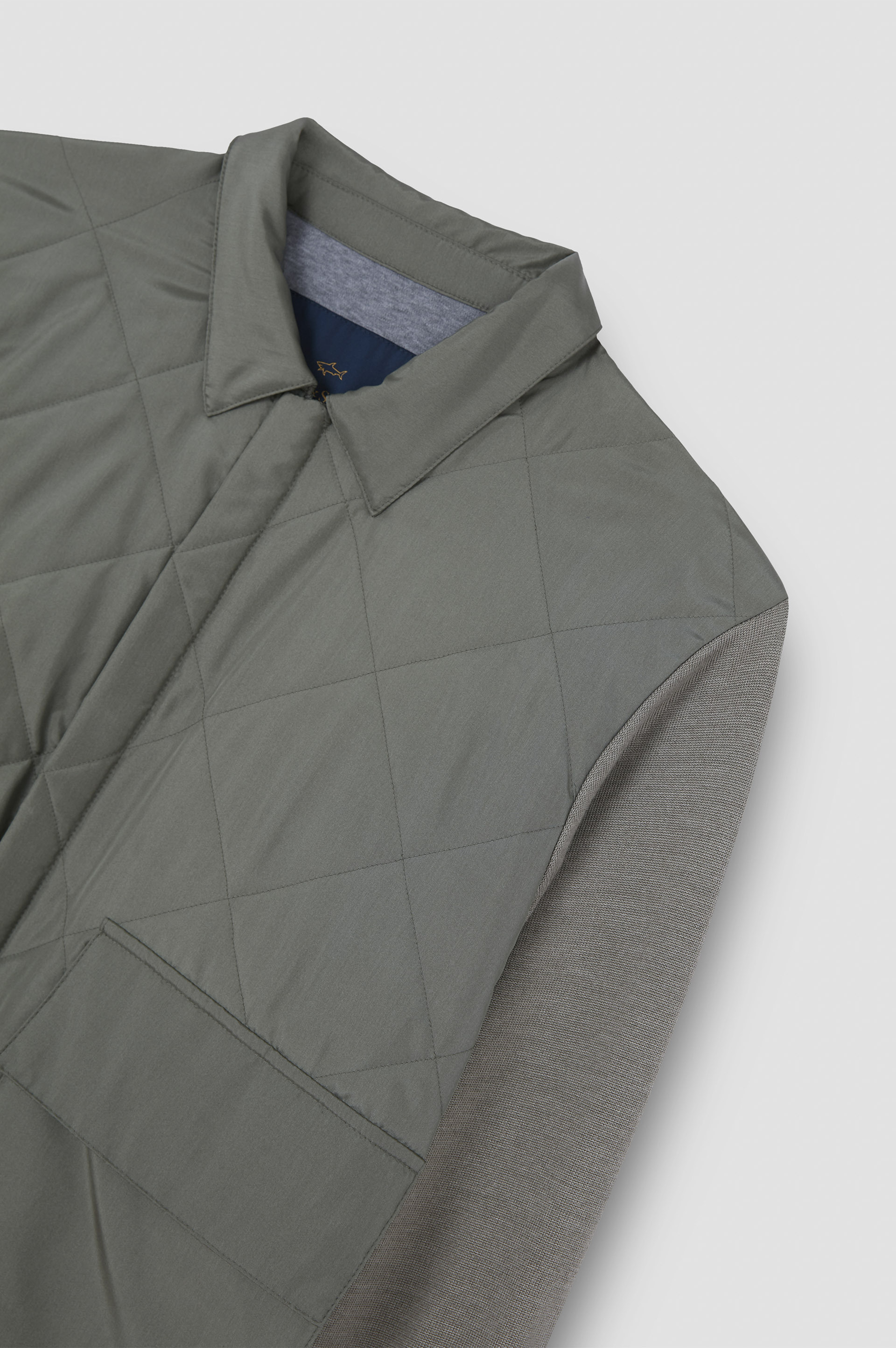 HYBRID ZIP-UP SHAKET IN TYPHOON® SILK, WOOL AND SILK - 5