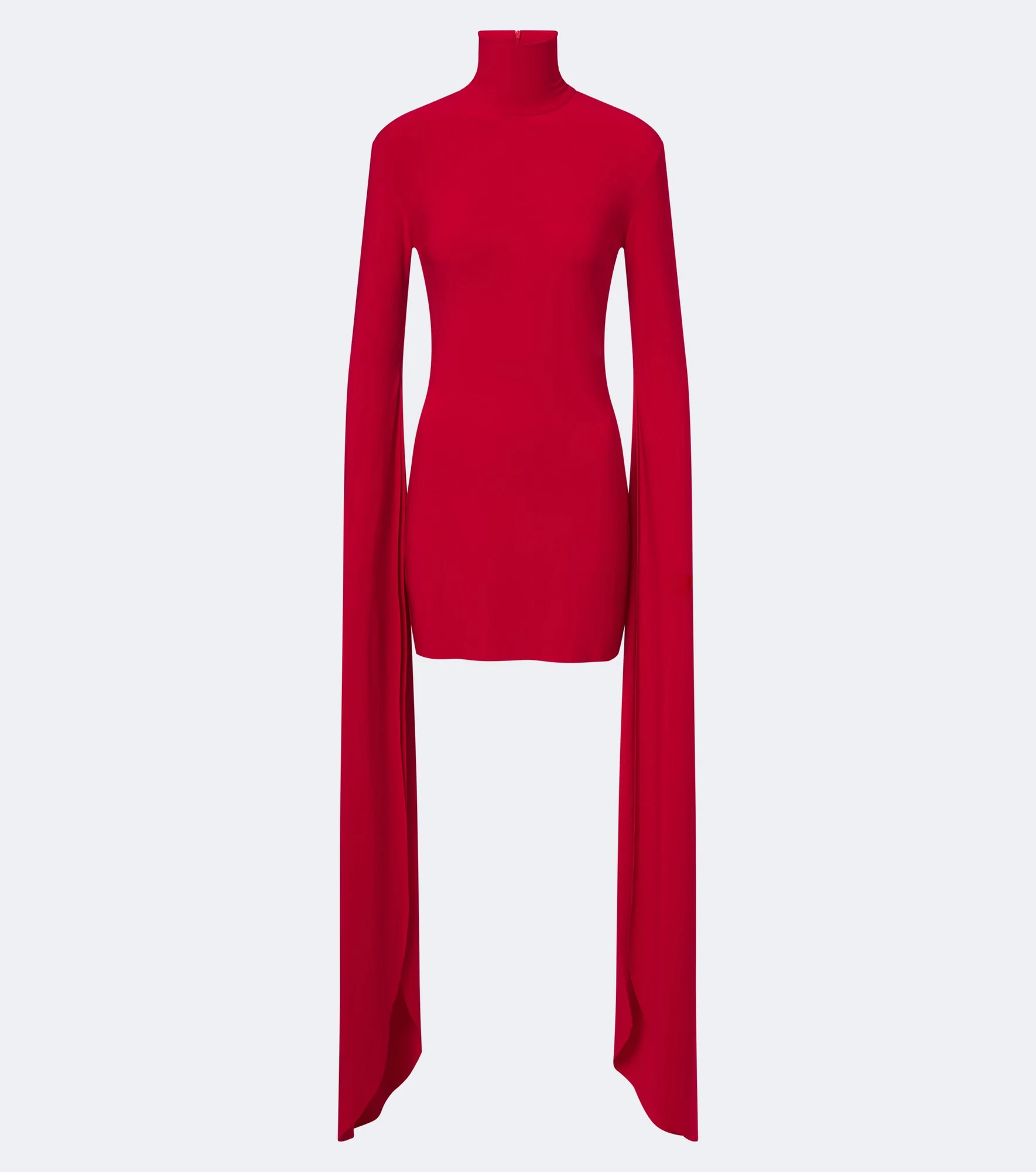 Turtleneck jersey minidress - 1