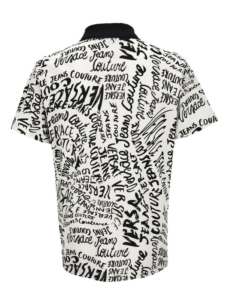 VERSACE JEANS COUTURE logo-print polo shirt outlook