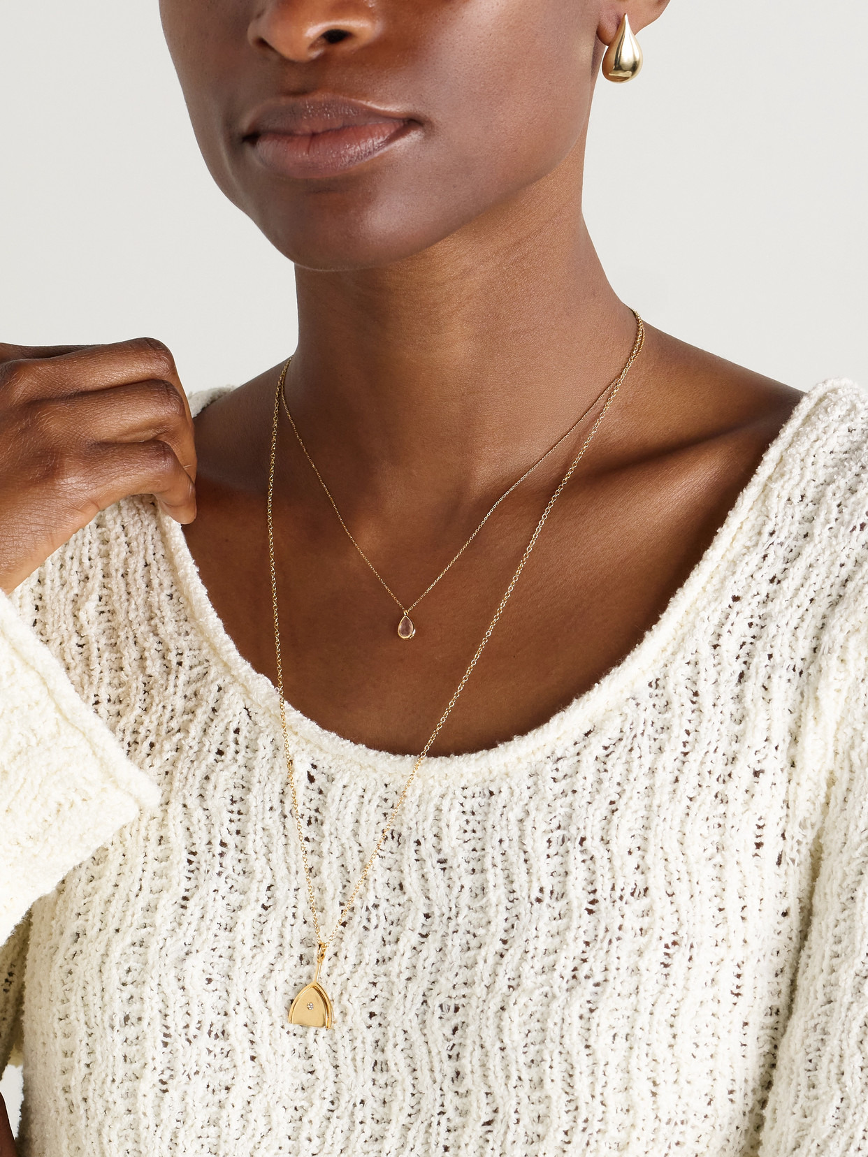 14-karat Gold Topaz Necklace - 5