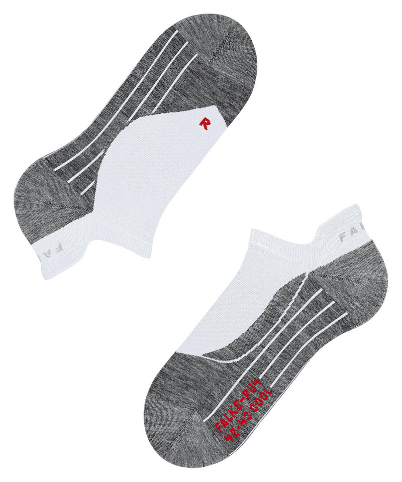 RU4 Endurance Cool Invisible Men Running No Show Socks 6