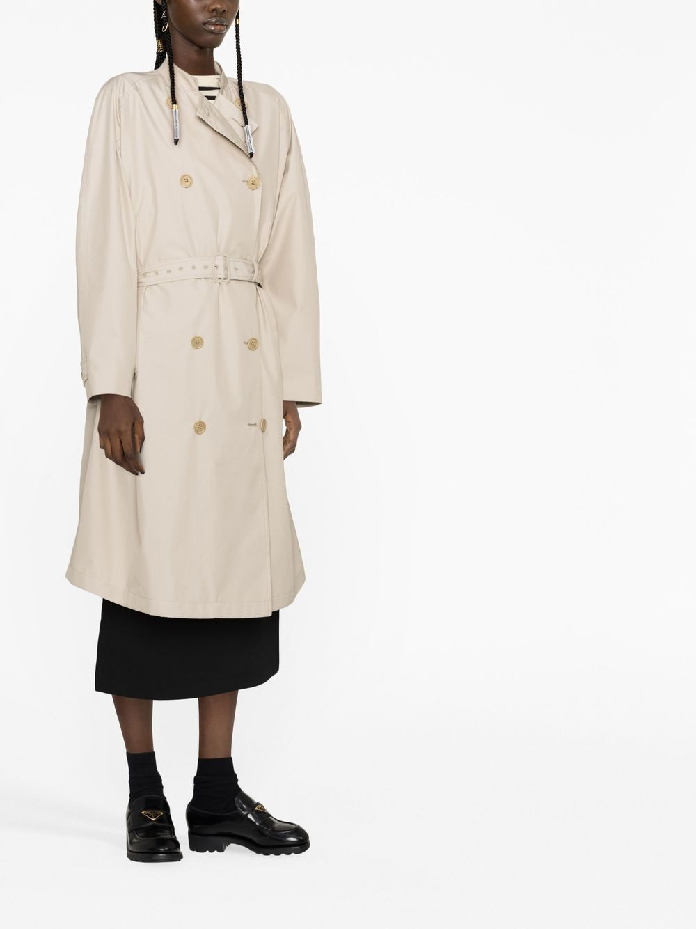 double-breasted trench coat - 3
