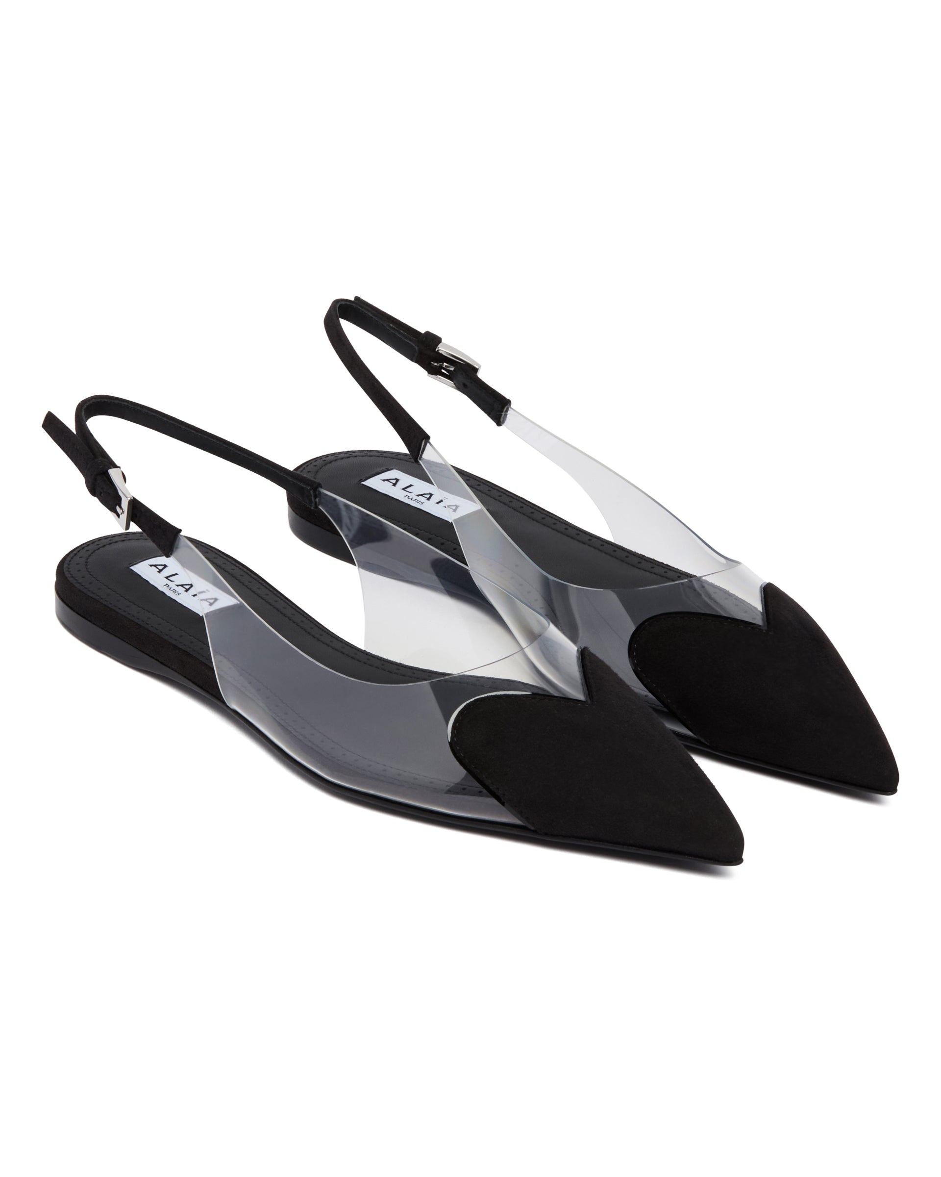 Black Le Coeur Slingback Flats - 3
