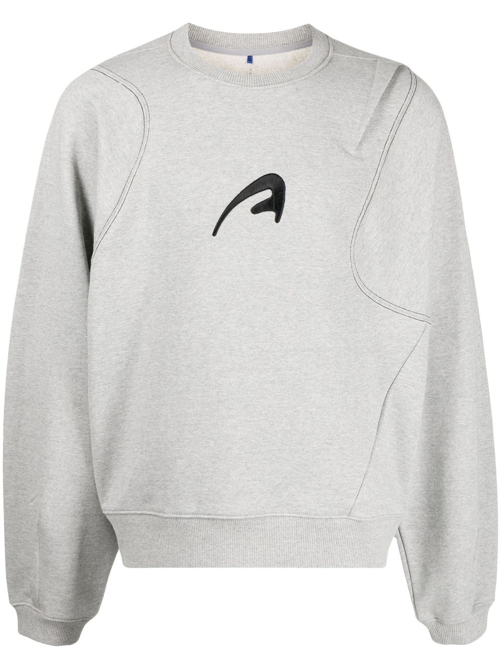 embroidered cotton sweatshirt - 1