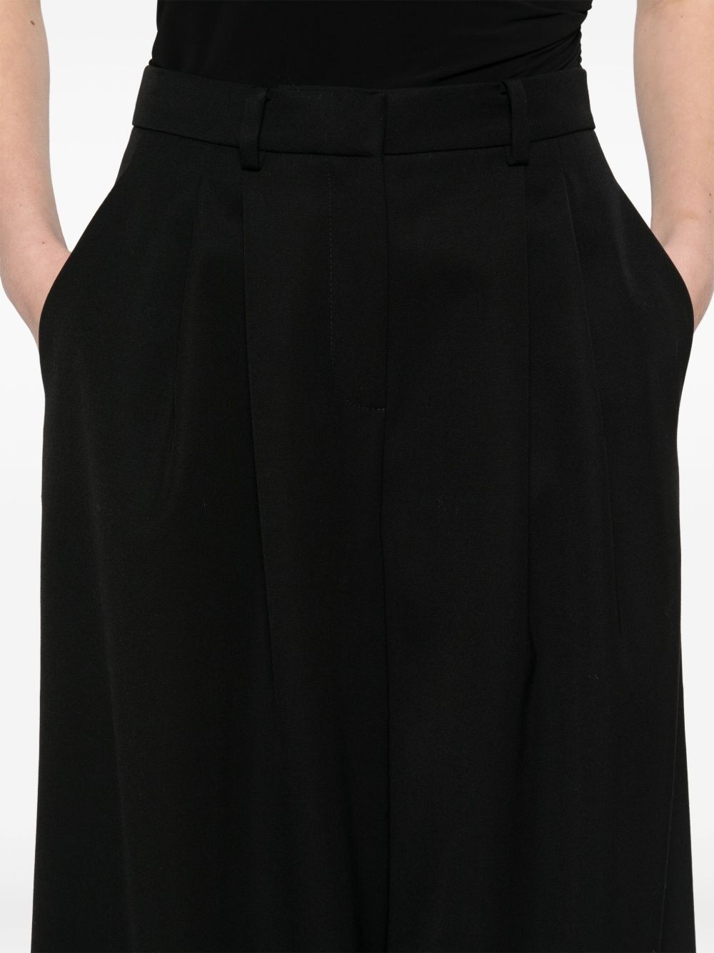 pleat-detail trousers - 5