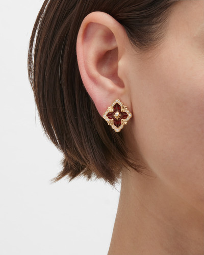 Buccellati 18K Yellow Gold Opera Tulle Medium Red Diamond Earrings outlook
