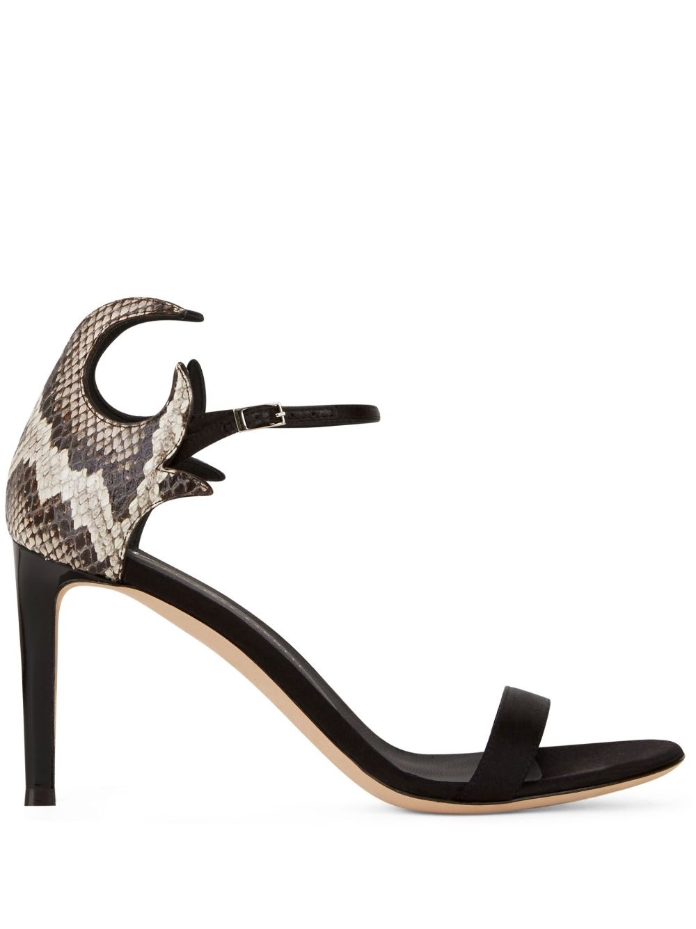 Nyco 85mm snakeskin-effect sandals - 1