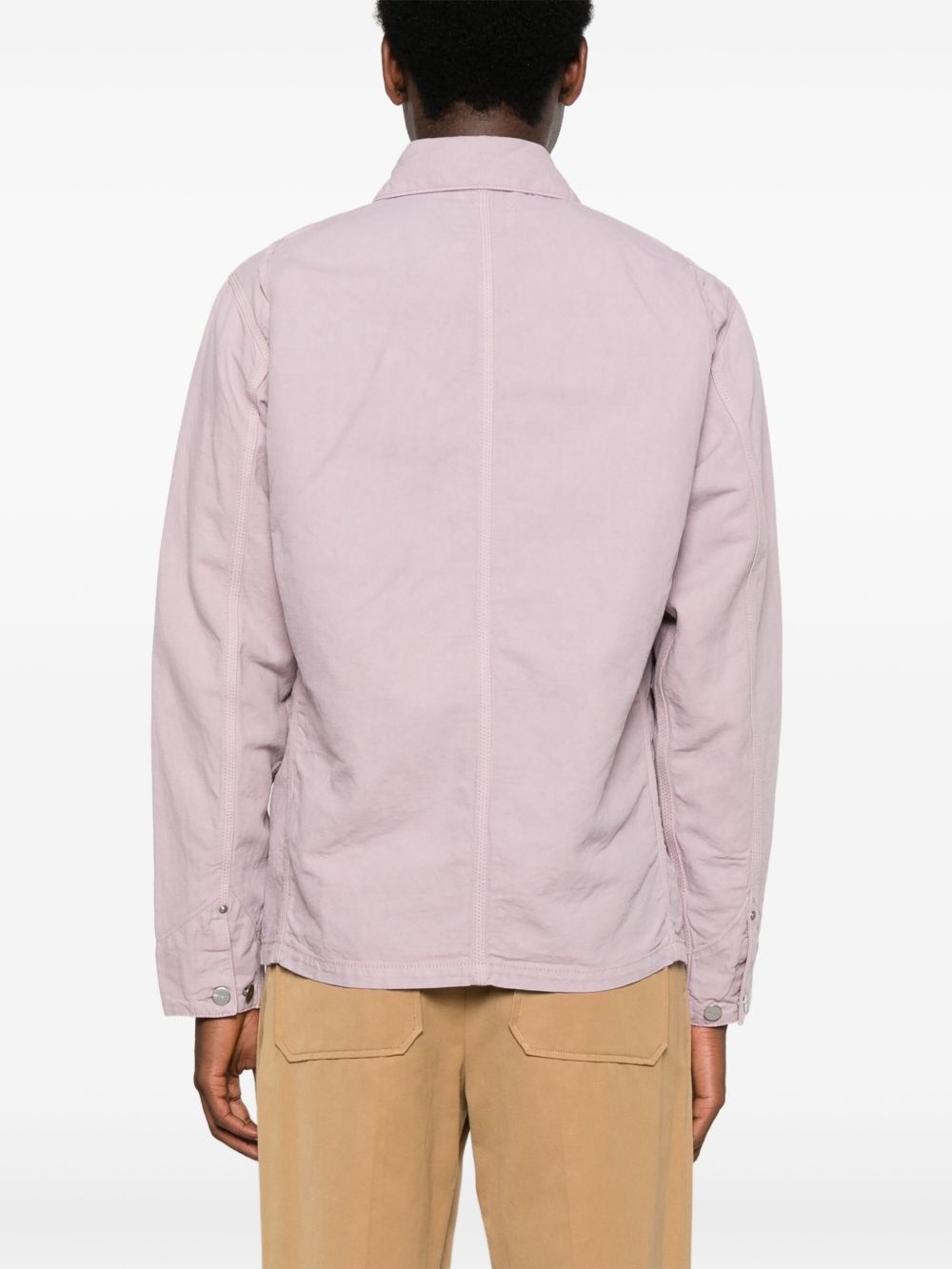 logo-patch denim jacket - 4