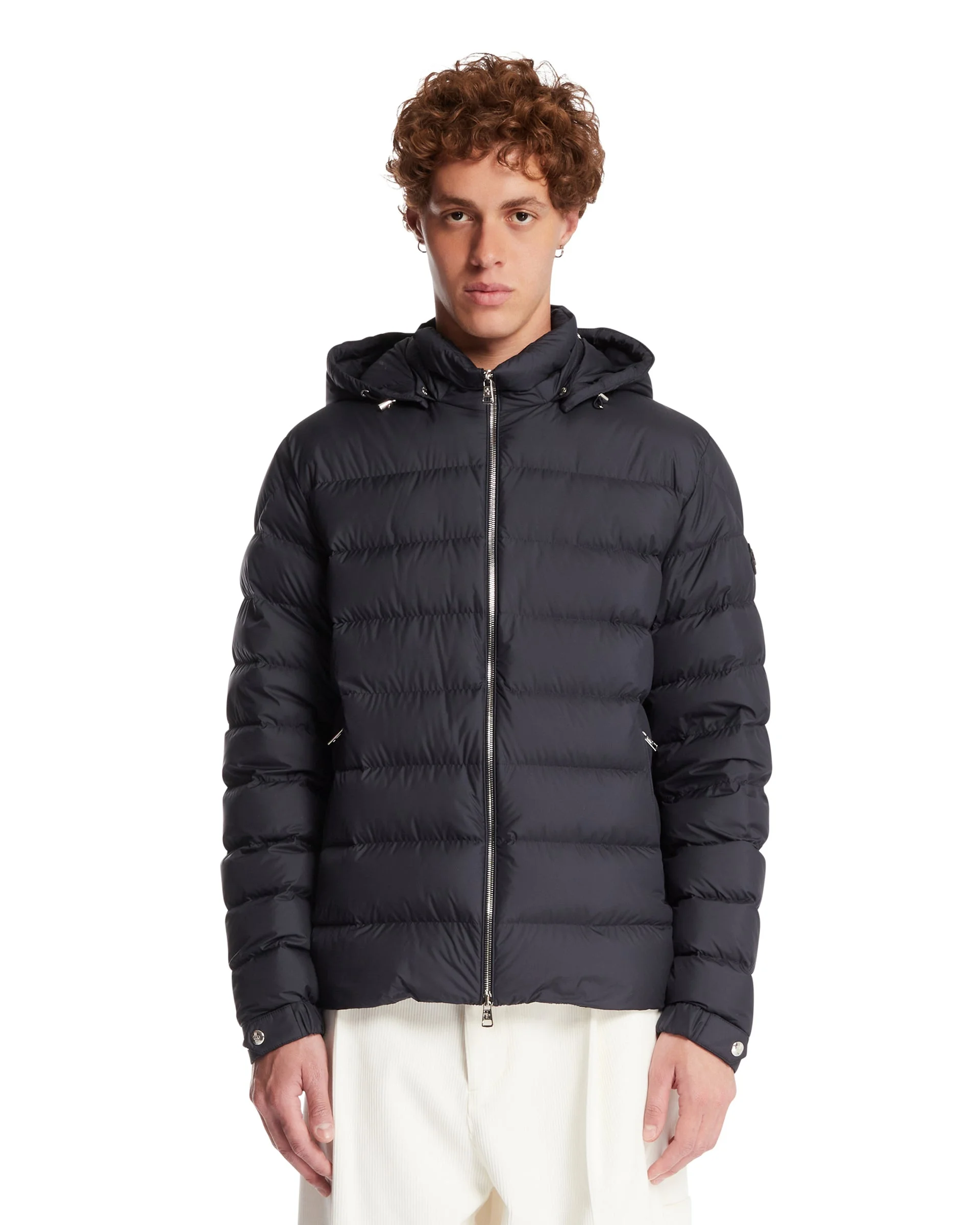Blue Arneb Short Down Jacket With Hood - 1