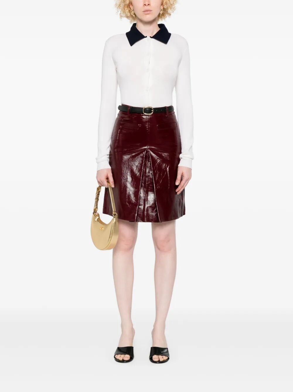 Leather Mini Skirt - 2