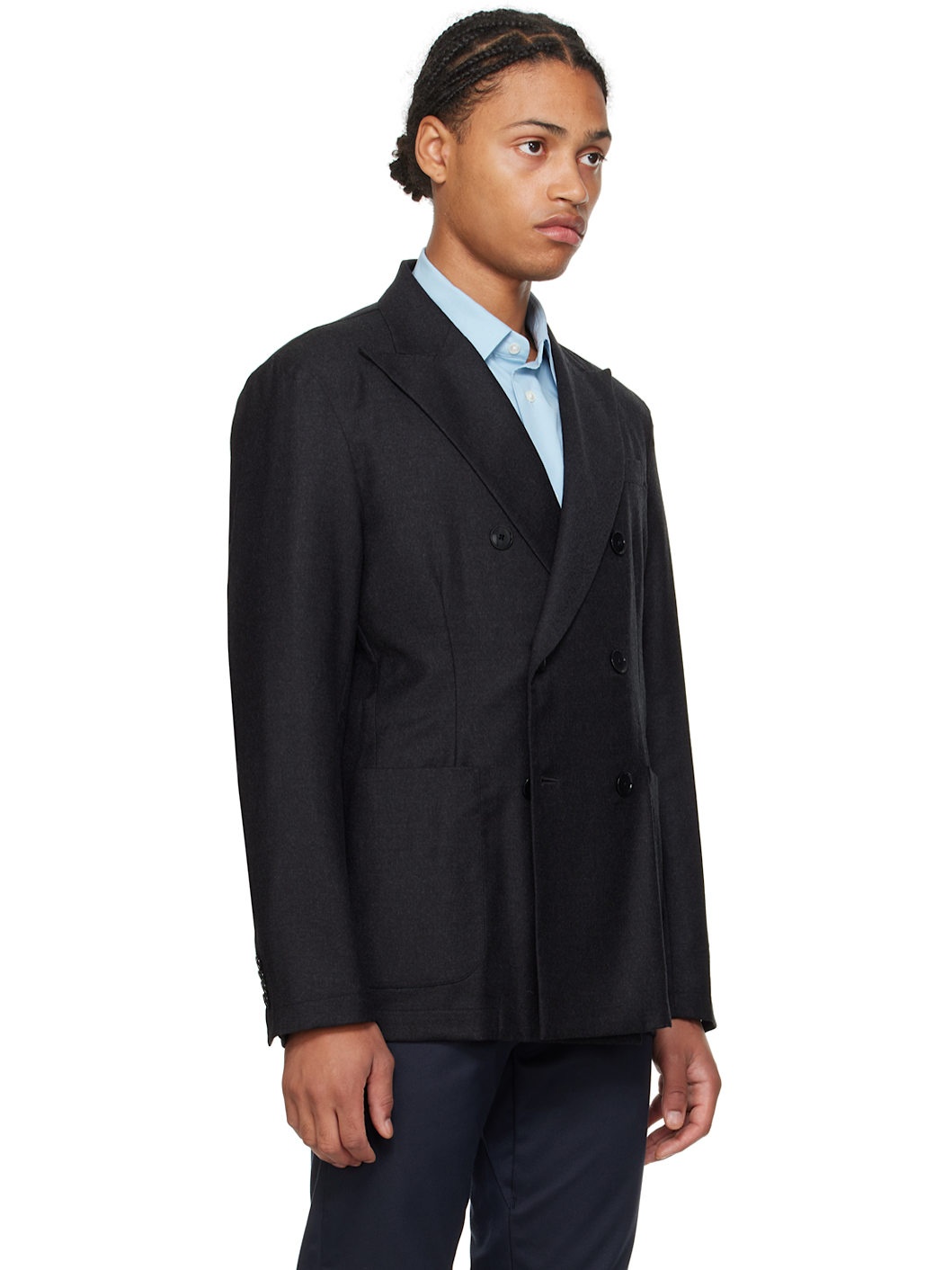 Black Doria Flan Blazer - 2